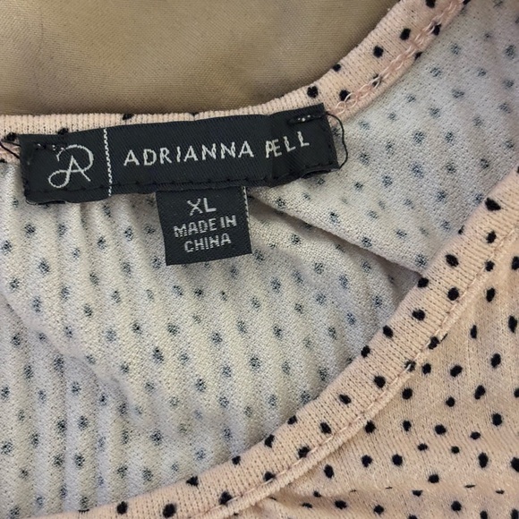 Adrianna Papell Pink Flutter Sleeve Ruffled Blouse - Picture 2 of 8